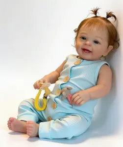 Lifelike Reborn Baby Girl Doll, Handmade Realistic Toddler Doll with Open Eyes, Soft Weighted Body, Real Looking Baby Doll for Reborn Collection, Birthday/Holidays Gift for Girls 3+ .