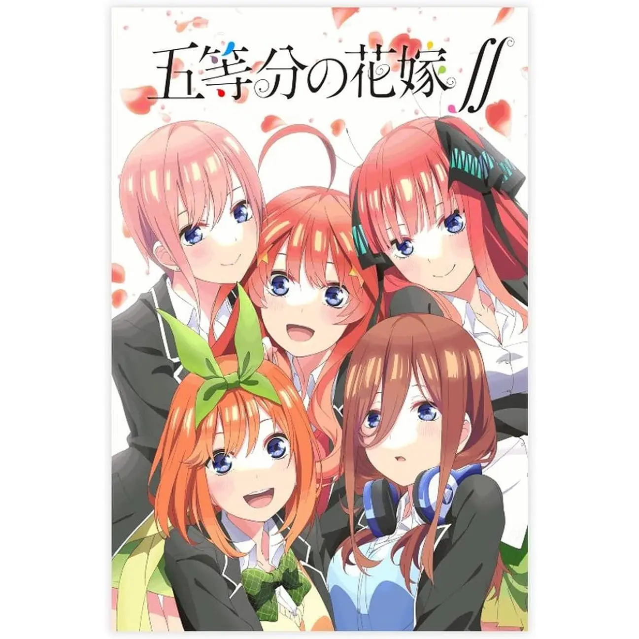 Anime The Quintessential Quintuplets Movie Poster Canvas Poster Wall Art Decor Print Picture Paintings for Living Room Bedroom Decoration Unframe: 12x18inch(30x45cm)