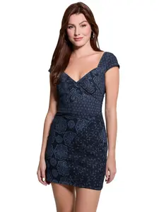 GUESS Female Eco Akira Printed Denim Dress