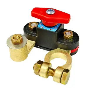 Universal Pure Copper Battery Disconnect Switch 12V 24V, Anti-Leakage Battery Power Protector & Isolator Kill Switch, Heavy Duty Cut Off Switch Universal for Cars Trucks RVs SUVs Vans, Prevent Battery Drain & Dead Battery Automotive Power Saver Switch