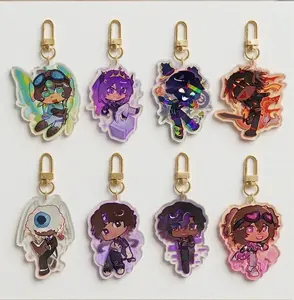 Unstable Universe MCYT Yt Translucent Acrylic Keychain, Cute Cartoon OC Gift for Friends, Perfect Gift Idea