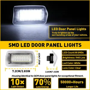 [SUPREME WHITE] LED Side Door Light Lamp For Camry Toyota Prius Avalon 4Runner