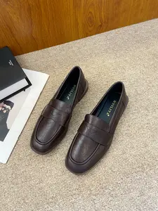 Women's Mary Jane Shoes, Thick Sole Flatform Loafers, Platform High Heels, British Style Height Increasing, Fashionable One-Button Loafers, Classic, Walking Shoes
