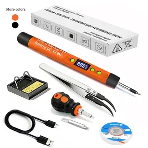 Wireless Fast Charging USB Soldering Iron Kit, 600mah Battery, Three Temperature Settings, Ideal for Home Appliance Repair and DIY Projects