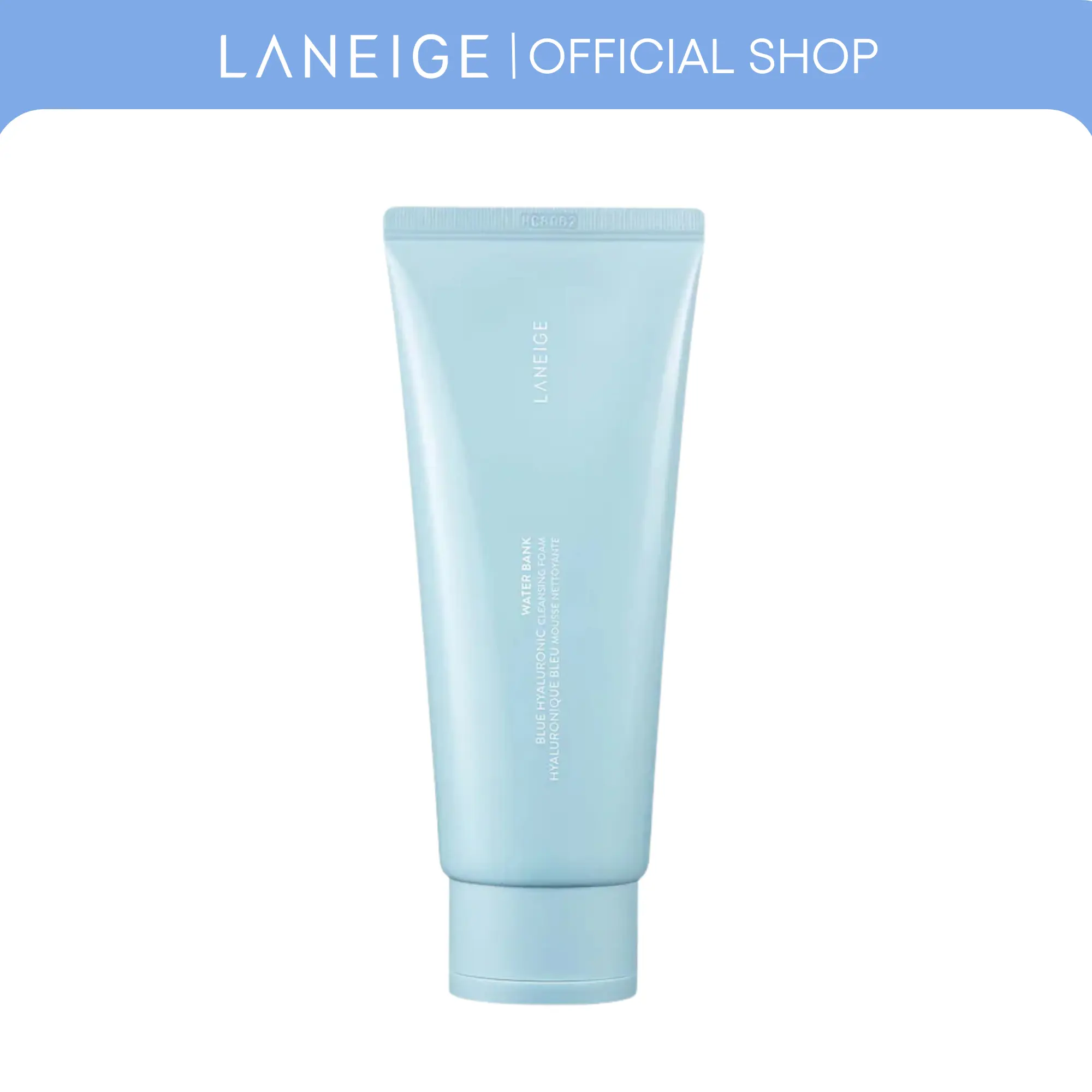 Laneige Water Bank Blue Hyaluronic Cleansing Foam, Facial Cleanser, Softening Korean Cleanser