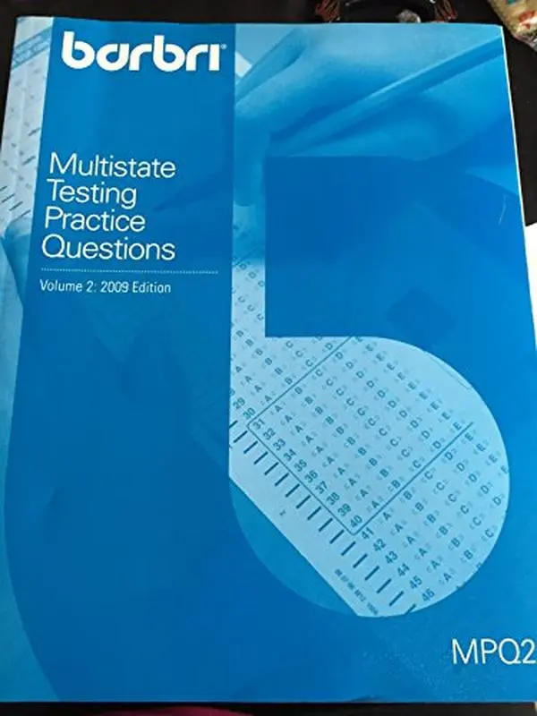 USED-Barbri Multistate Testing Practice Questions, Volume 2: 2009 Edition (MPQ2) by BAR/BRI (Paperback)