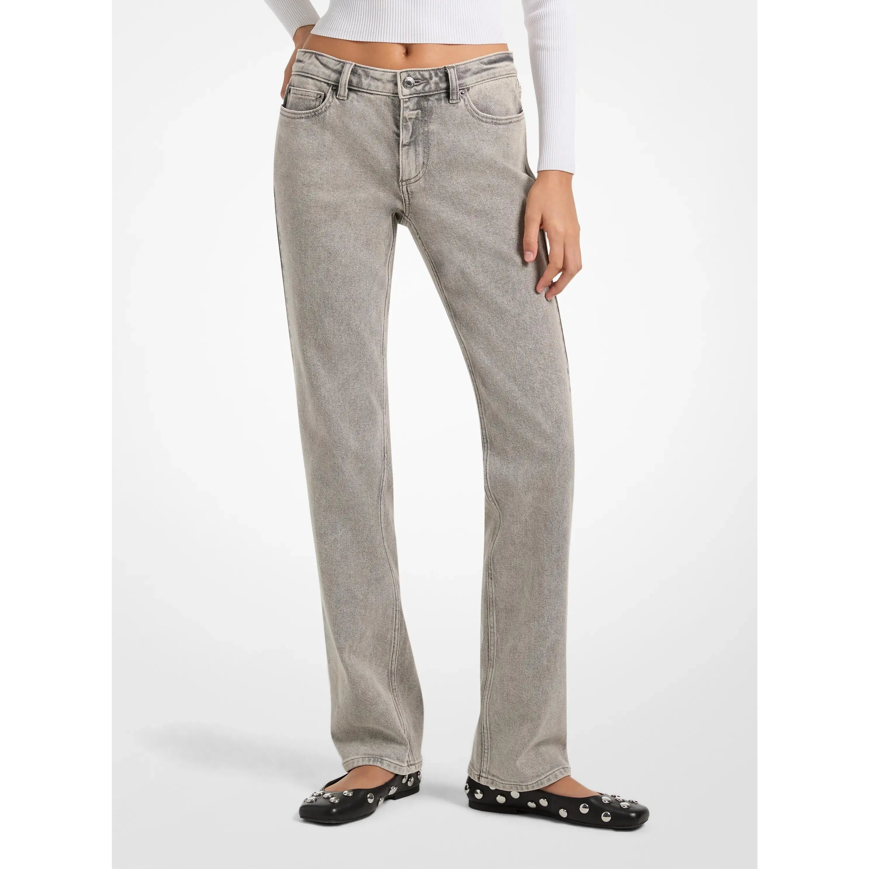 Stretch Denim Cigarette Jeans