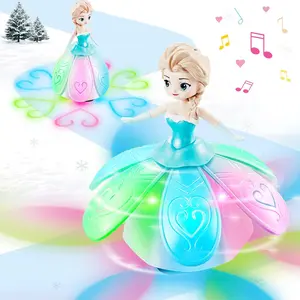 Princess Singing Dancing Electric Toy, Rotating with Lights and Music, Includes 3 Aa Batteries, Educational Toy