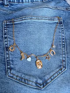 Gold Western Multi Charm Necklace