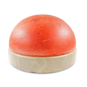 11" Himalayan Dome Lamp Tavera Stone Base w/ 40-Watt Bulb