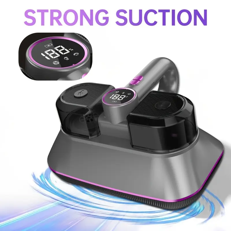 Wireless Handheld Vacuum Cleaner for Bed, Home Cleaning Tool, Strong Suction, Vacuum Suction Power, Low Noise, Adjustable Speeds, Ideal for Sofa Pet Hair Carpet Cleaning, Cordless Rechargeable Vacuum
