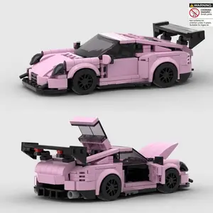 Super Racing Model Moc Sports Car Building Toy Car Kit, 374pcs Car Model Set, Fashion Trendy Racecar Style, Perfect Gift for Kids and Adults, Moc Blocks Set