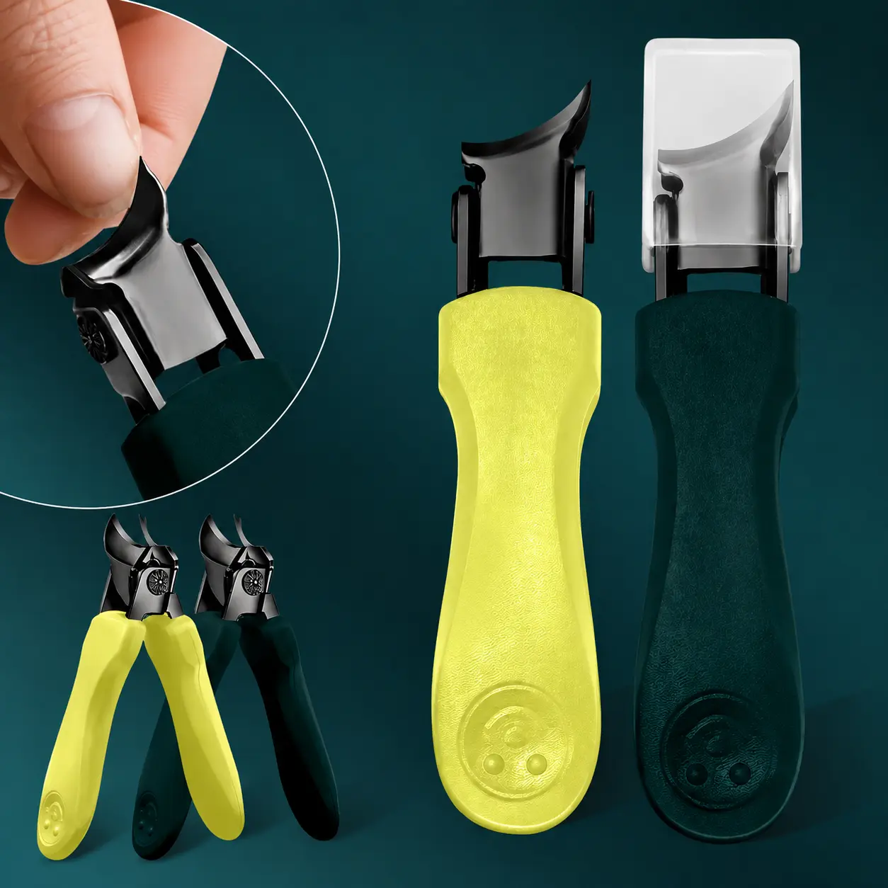 Stainless Steel Pointed Precision Cutter, Heavy-Duty Pedicure Tool for Ingrown Toenails and Thick Toenails, Ideal for Summer Nail Care slanted clipper