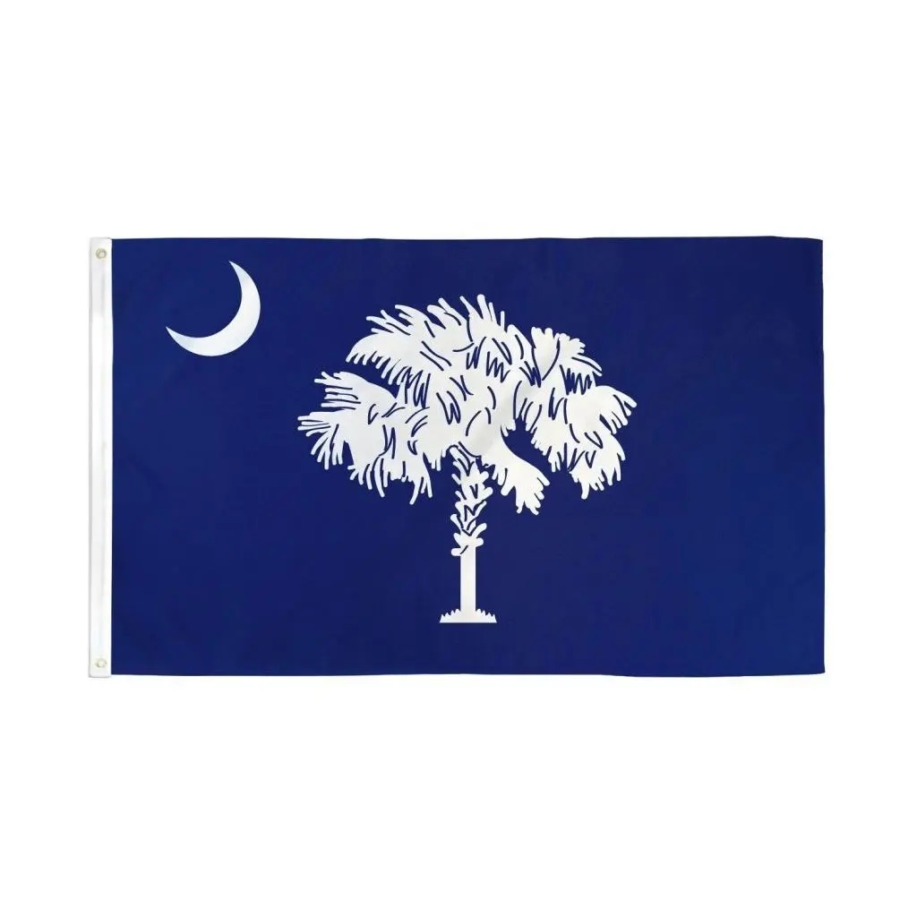 3x5ft South Carolina DuraFlag Nylon Banner - Brass Hardware, Bold Design, 4-Stitching Construction, Indoor-Outdoor Wall Decor, Festive Party Backdrop
