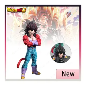in stock 31cm dragon ball Anime Super Saiyan 4 Vegeta Brother Planb Anime Jt Statue DX Model Collection Custom Desktop Toy