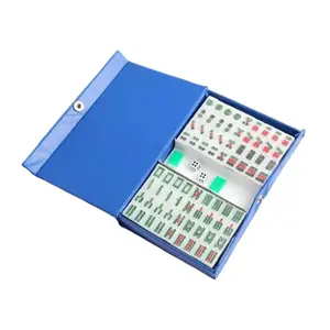 Portable Chinese Mini Mahjong Set with Carrying Case Table Game for Travel ,Deals for you days