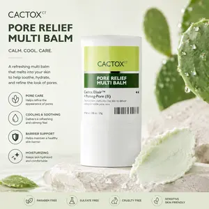 CACTOX Pore Relief Multi Balm Stick – Lightweight Face Balm Cream for Hydrated, Smooth & Refreshed Skin, Cooling Moisturizing Facial Balm