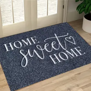 1pc Soft Machine-Washable Suitable for Entryway Kitchen Living Room Modern Neutral Mat Holiday-Friendly & Fabric Rectangular Mat for Decor
