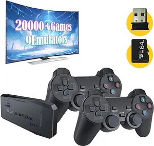 2024 NEW gift Home game consoles.Wireless Retro Game Console,Retro Gaming Console,Retro Game Stick,Plug & Play Video TV Game Stick with 24000+Games Built-in,64G,9 Emulators