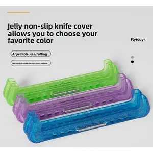 Figure Skating knife cover Children's skates Hard knife cover Speed skating knife protective cover Crystal jelly color matching skate cover Blade Guards