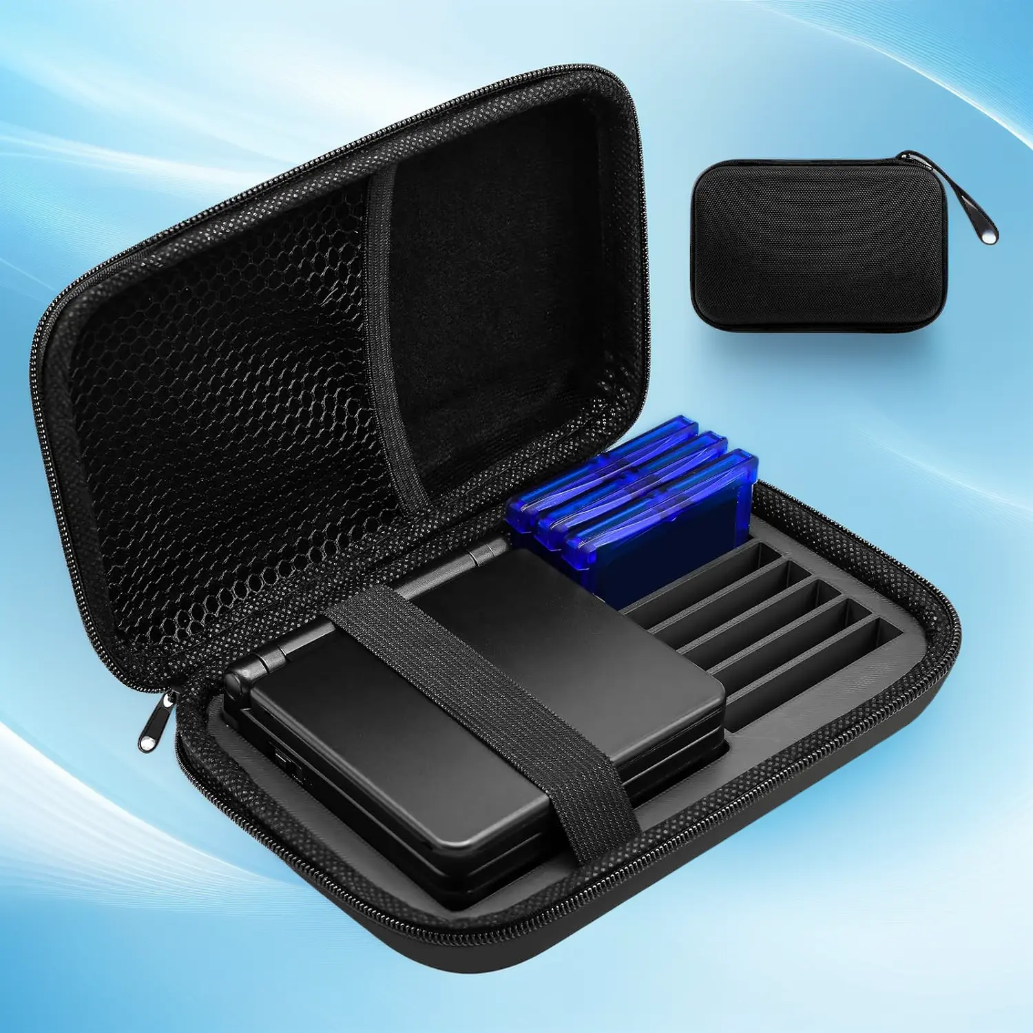 Carrying Case for Gameboy Advance SP, Accessories for GBA SP, Hard Storage Portable Bag for GBA SP - Holds 8 Games