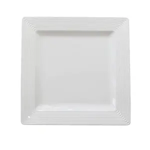 Nora Fleming Square Platter With Pin Stripes