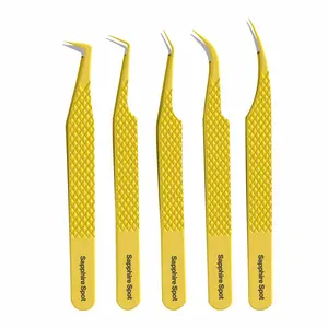 Fiber Tip Lash Tweezers For Eyelash Extension Tweezers Professional