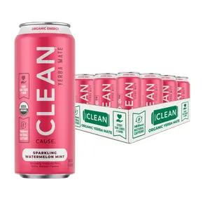 Watermelon Mint Organic Sparkling Yerba Mate