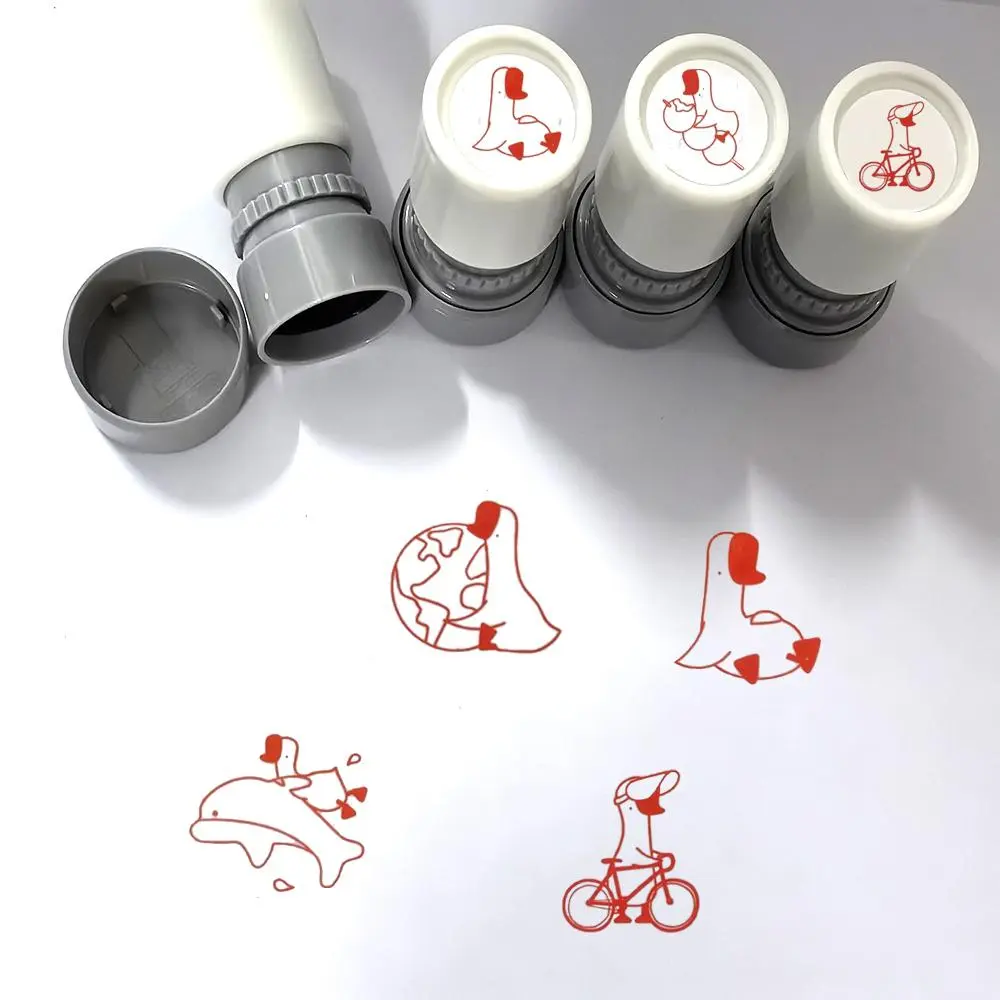 Duck Pattern Stamp, 1 Count Creative Decorative Handbook Stamp, Office Stationery & Supplies for Home School Office, Letter Label Design