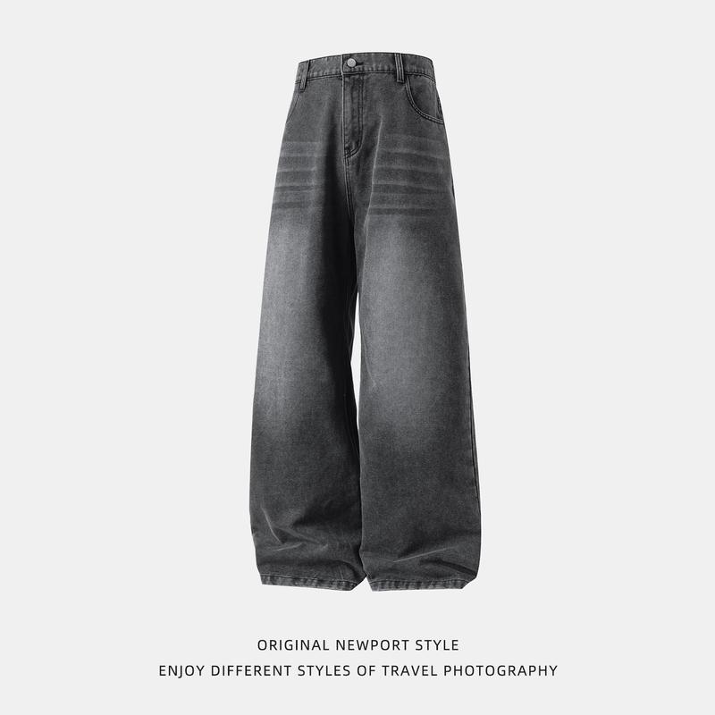 Straight Leg Jeans Loose Fit for Men & Women Consistent Width from Hip to Ankle Flattering on All Body Types Including Pear Apple and Hourglass Shaped Figures Pairs Well with Basic T Shirts or Shirts Simple Yet Elegant baggy jeans men baggy pants