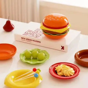 Silver Color Ceramic Sauce Dish Set, Dipping Condiment Holder, Soy Sauce & Vinegar Dip Plate, Small Household Serving Tray