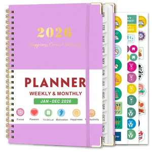 2026 Calendar/Planner Book With Monthly Tabs, To Do List & Personal Monthly Summary, Spiral Bound Appointment Book For Office School Supplies Planner