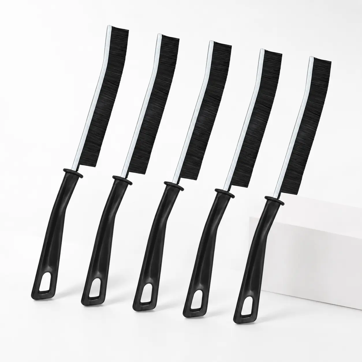 Multifunctional 5-Piece Gap Cleaning Brush Set - Hard Bristle Scrub Brushes for Bathroom, Kitchen Tiles, Window Crevices & Home Use