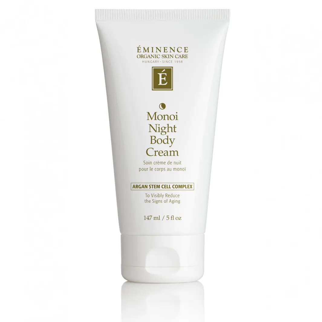 Eminence Organics Monoi Age Corrective Night Body Moisturizer - Plant-Based, Grape-Infused, Argan-Enriched Body Lotion