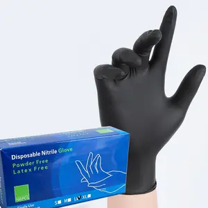 Heavy Duty Nitrile Gloves 6mil 100 Count Black Disposable Latex Free Powder Free Reusable Pet Hair Remover Gloves for Industrial Auto Repair Food Processing Gardening Salon - Cleaning,Perfect for grilling, fathers day, smoking meats, gloves for the grill