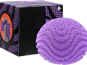 New  Style  Fuzz Ball - Sensory Toy with a Velvet Texture and Soft Cloud Squish - Wavy Pattern You Can See and Feel - Ages 3 and Up - Color May Vary; One Per Pack (Wonder Waves)