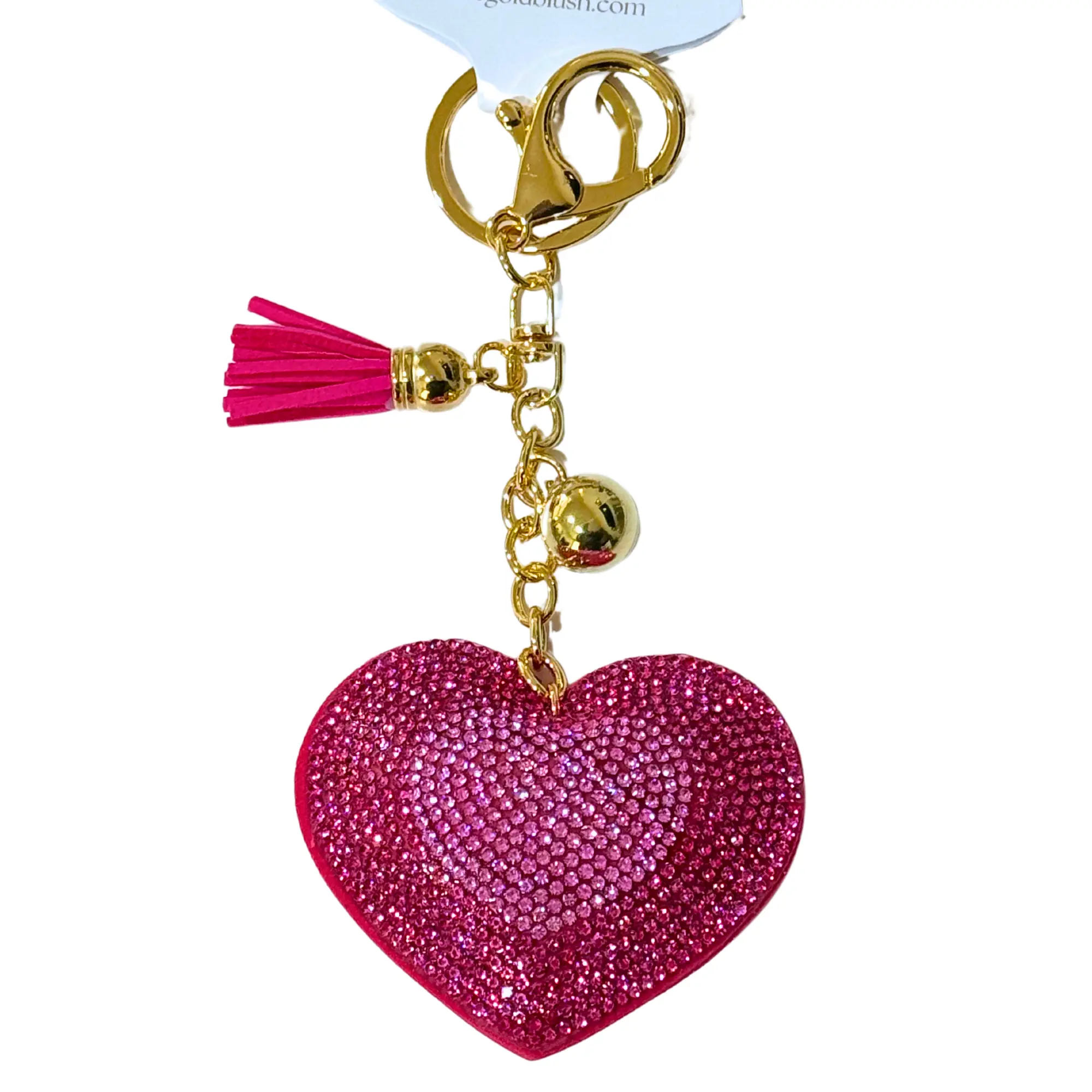 Hot Pink Heart, Gold Hardware