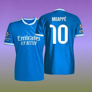 25 26 3rd Away Short Sleeve Soccer Jersey 10# Mbappe Football Jersey