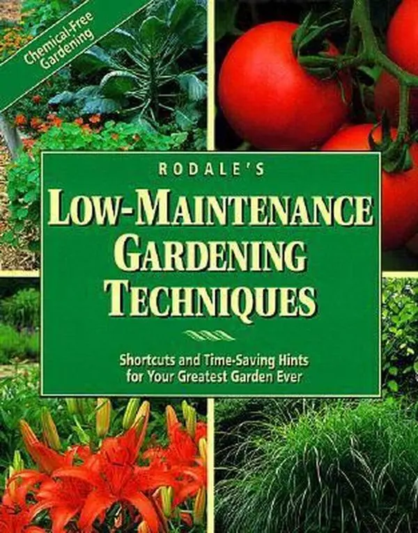 USED Book - Rodale's Low-Maintenance Gardening Techniques: Shortcuts and Time-Saving Hints for Your Greatest Garden Ever by Barbara W. Ellis (Hardcover) - english