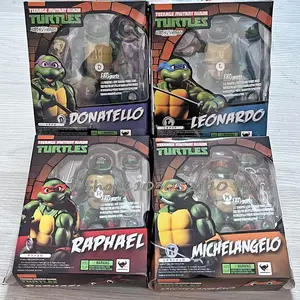 2026 new SHF Ninja Turtle Figure Neca 1990 Film Version Turtles Action Figure Raphael Leonardo Michelangelo Donatello Model  Gifts
