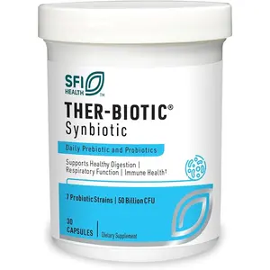 Ther-Biotic Synbiotic 50 Billion CFU Shelf Stable - 30 Caps Klaire Labs