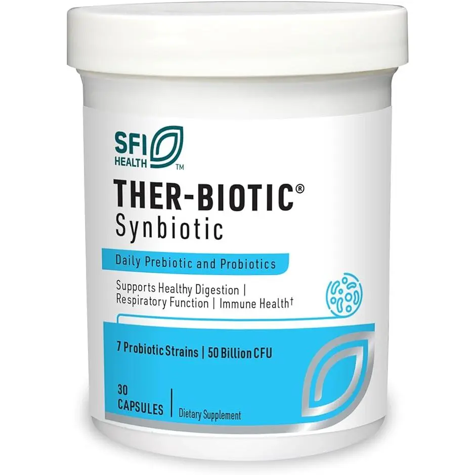 Ther-Biotic Synbiotic 50 Billion CFU Shelf Stable - 30 Caps Klaire Labs