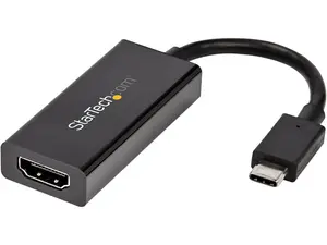 StarTech.com CDP2HD4K60H USB-C to HDMI Adapter with HDR - 4K 60Hz - Black - USB Type C to HDMI Converter