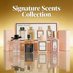 Long-Lasting Floral Perfume Set, Angel Elves 4 Bottle Collection, Fresh Daily Scent for Women, Valentine's Day Gift Set with Luxury Box, Fragrance Sets
