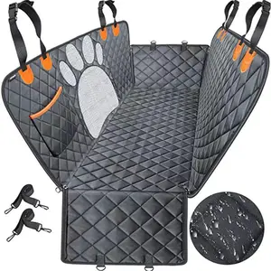 Dog Car Seat Cover Back Seat Pet Mat Waterproof Durable Protector Hammock Anti Scratch Rear Bench Barrier for SUV Truck Comfortable Safe Bed