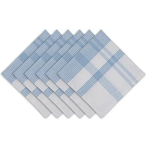 Design Imports Summer Day Plaid Napkins 6-pack