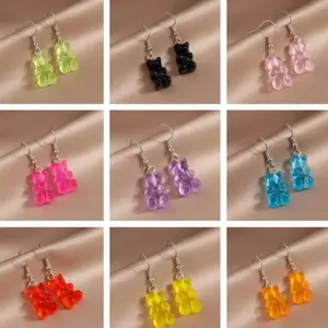 Gummy Bear Earrings, Candy Earrings, Food Earrings, Novelty Earrings