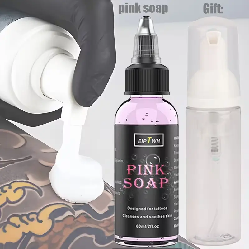 Pink Soap + Bubble Bottle