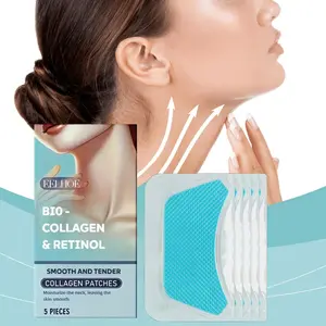 Rozino marine collagen retinol neck patches, comfortable fit, apply after bathing, ideal for evening relaxation, ultra-thin design, pack of 5