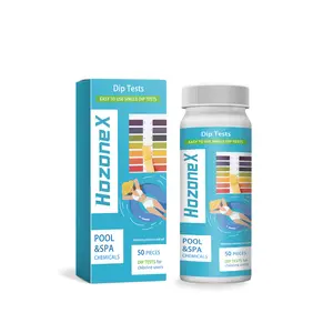 HozoneX Pool 3-in-1 pH Test Strips Test Strips Accurate Comparison Simple Detection Pool Water Quality Test Strips